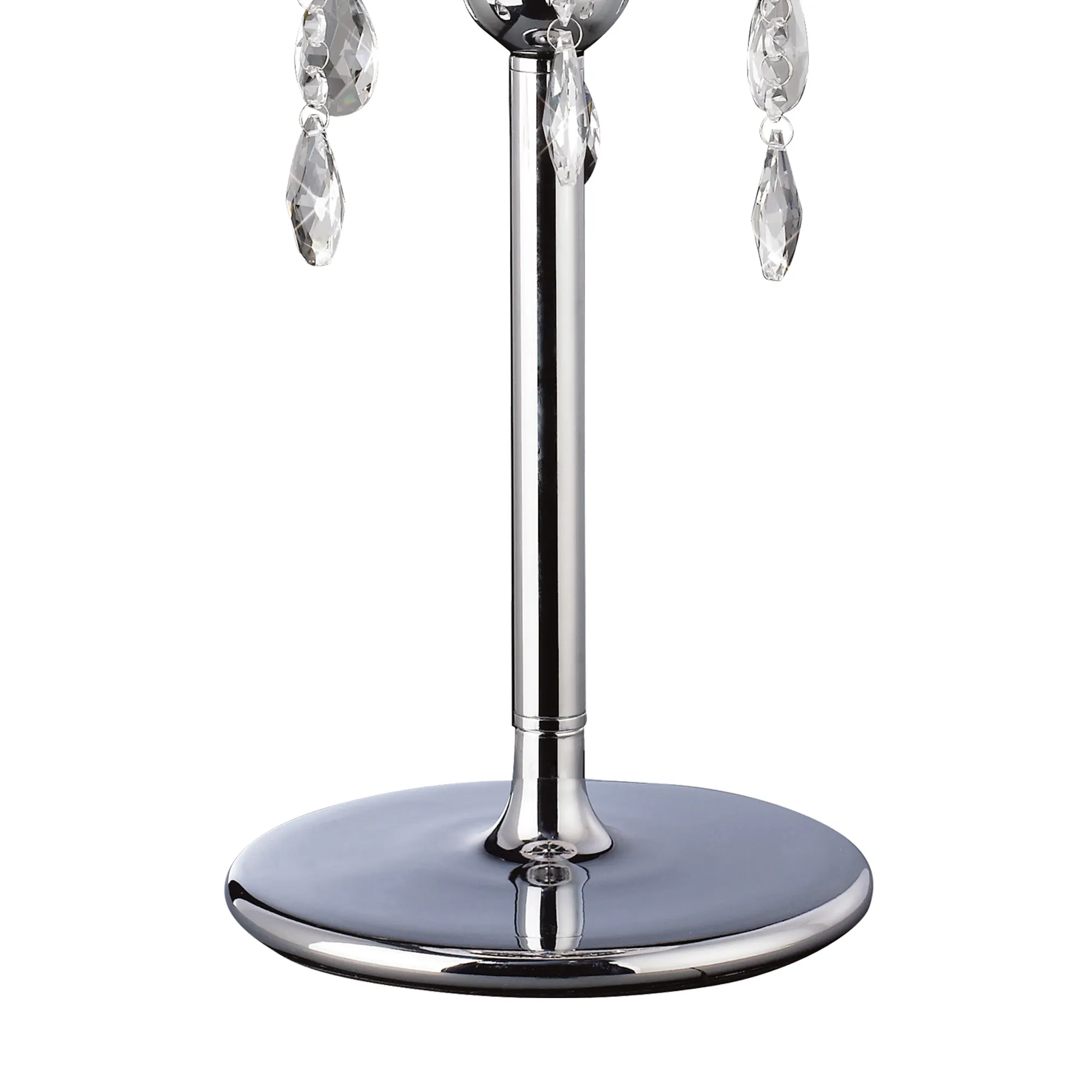 Olivia Crystal 61cm 3 Light Table Lamp IL30062/BL  Diyas Olivia Polished Chrome-Black